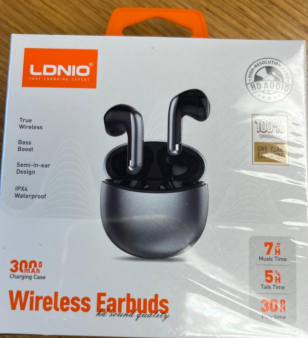 LDNIO T10 WIRELESS EARBUDS TRUE WIRELESS BASS BOOST SEMI IN EAR DESIGN IPX4 WATERPROO