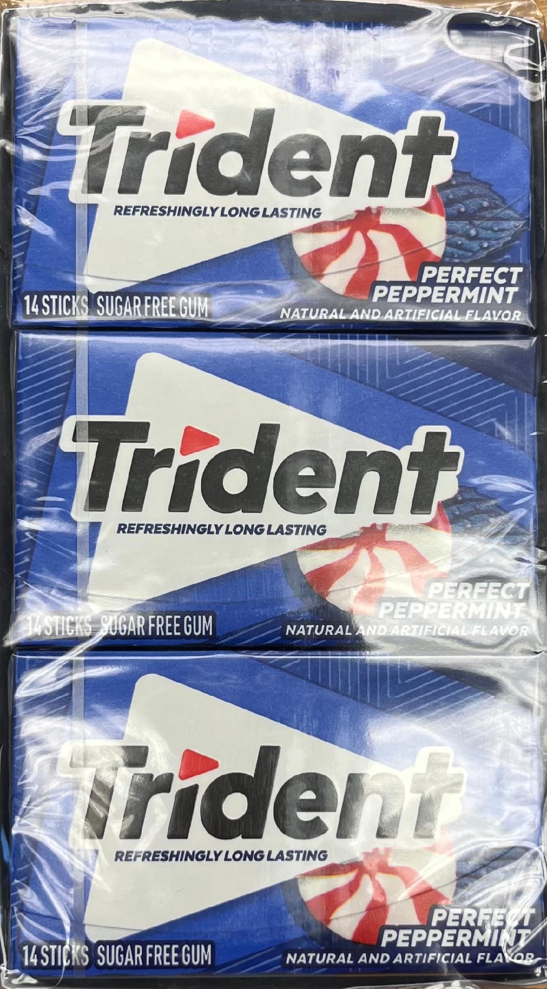 Trident perfect Peppermint Flavor 12-14 sticks Pack