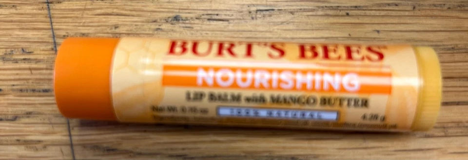 BURT'S BEES REPLENISHING LIP BALM 18 STICKS TOTAL 9-MANGO 9-POMEGRANATE 100% NAT
