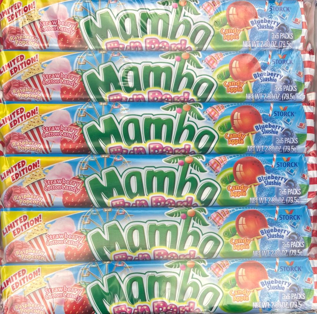 Mamba Storck Fun Park Limited Edition Fruit Chews 24-2 80oz bars net weight 67.20 oz