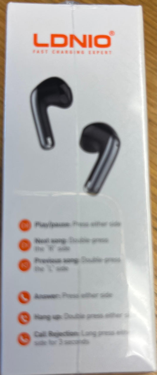 LDNIO T10 WIRELESS EARBUDS TRUE WIRELESS BASS BOOST SEMI IN EAR DESIGN IPX4 WATERPROO