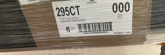 Church 295CT-000 Toilet Seat Plastic White