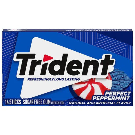 Trident perfect Peppermint Flavor  12-14 sticks Pack