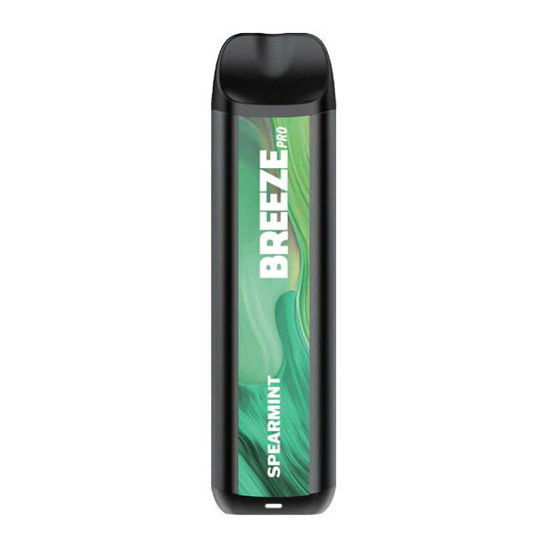 Breeze Smoke Disposal POD Device Pro Edition Zero Nic Spearmint Premium mesh coils 10 ct