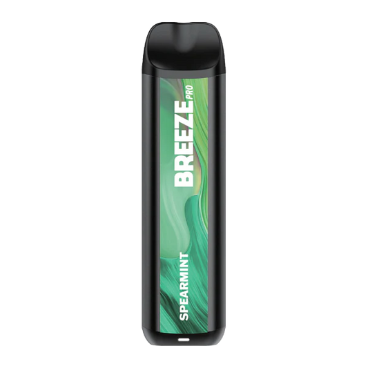 Breeze Smoke Disposal POD Device Pro Edition Zero Nic Spearmint Premium mesh coils 10 ct