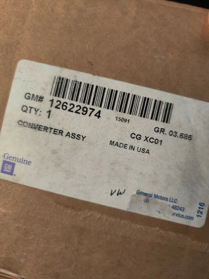 GM Catalytic Converter ASM 3 WAY CTLTC KIT # 12622974 QTY 1 REPLACES 25767362