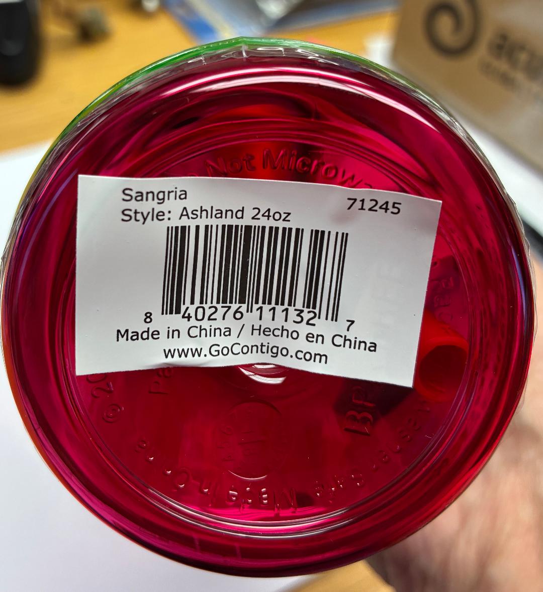 Contigo Sangria Ashland 24 oz Red #71245