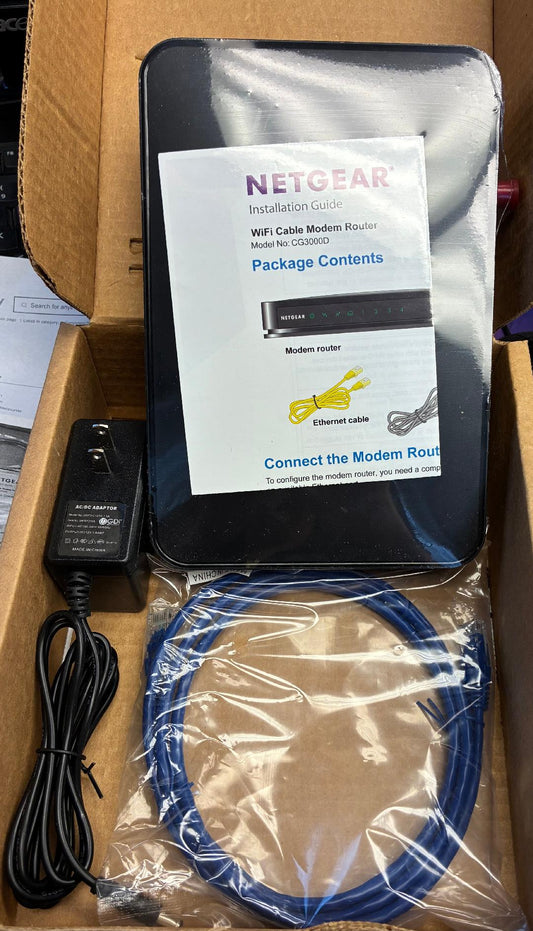 Netgear DOCSIS 3.0 Cable Modem Router for Charter CG3000D