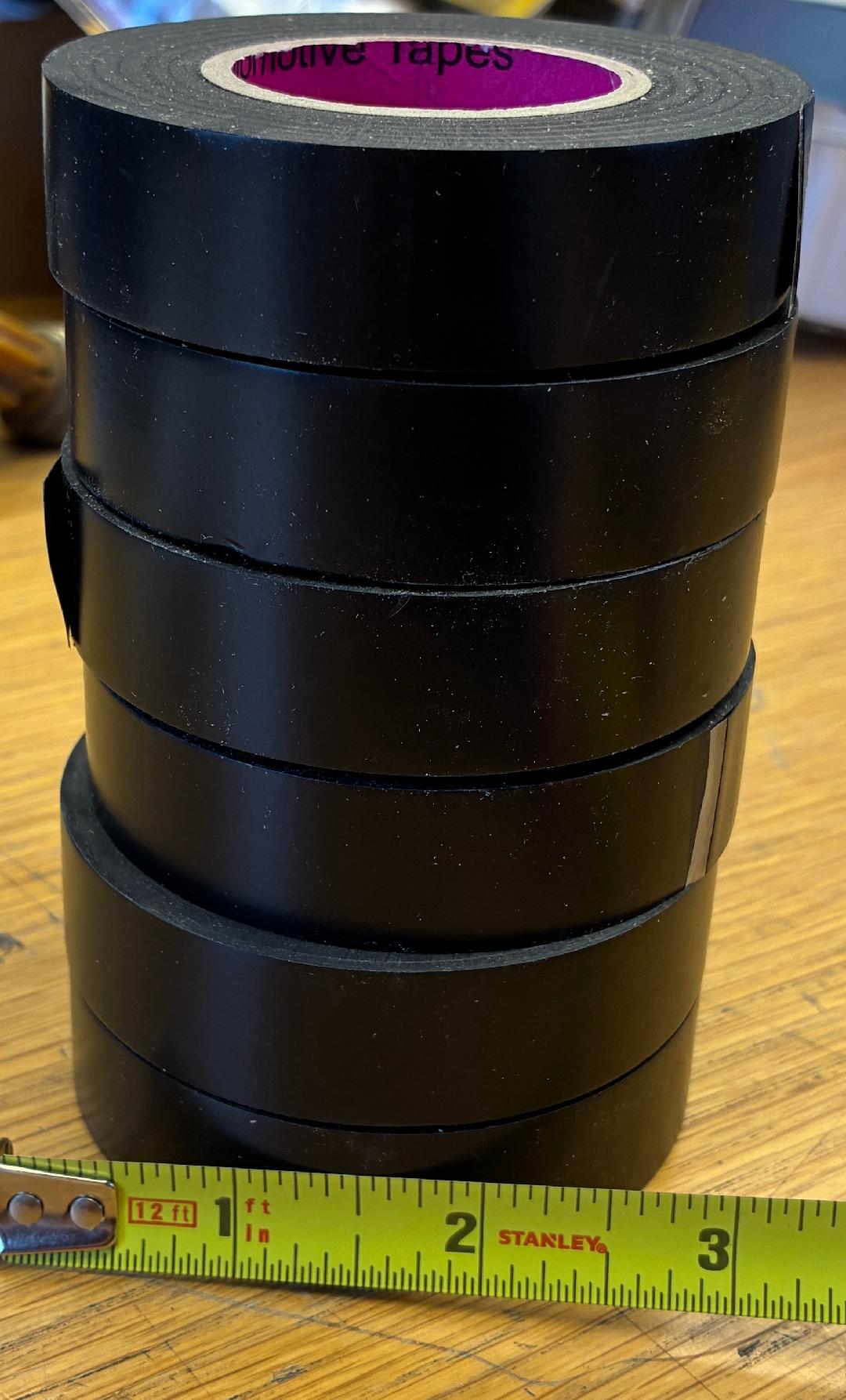 Yongle Automotive Tape 6 Rolls black
